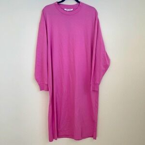 Samsoe Samsoe chrome is dress bubble pink dress S NWT